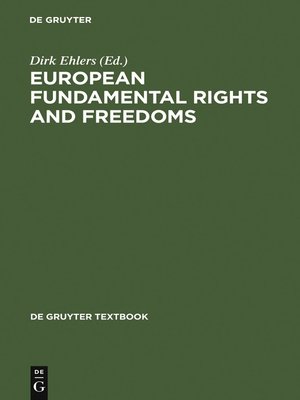 cover image of European Fundamental Rights and Freedoms